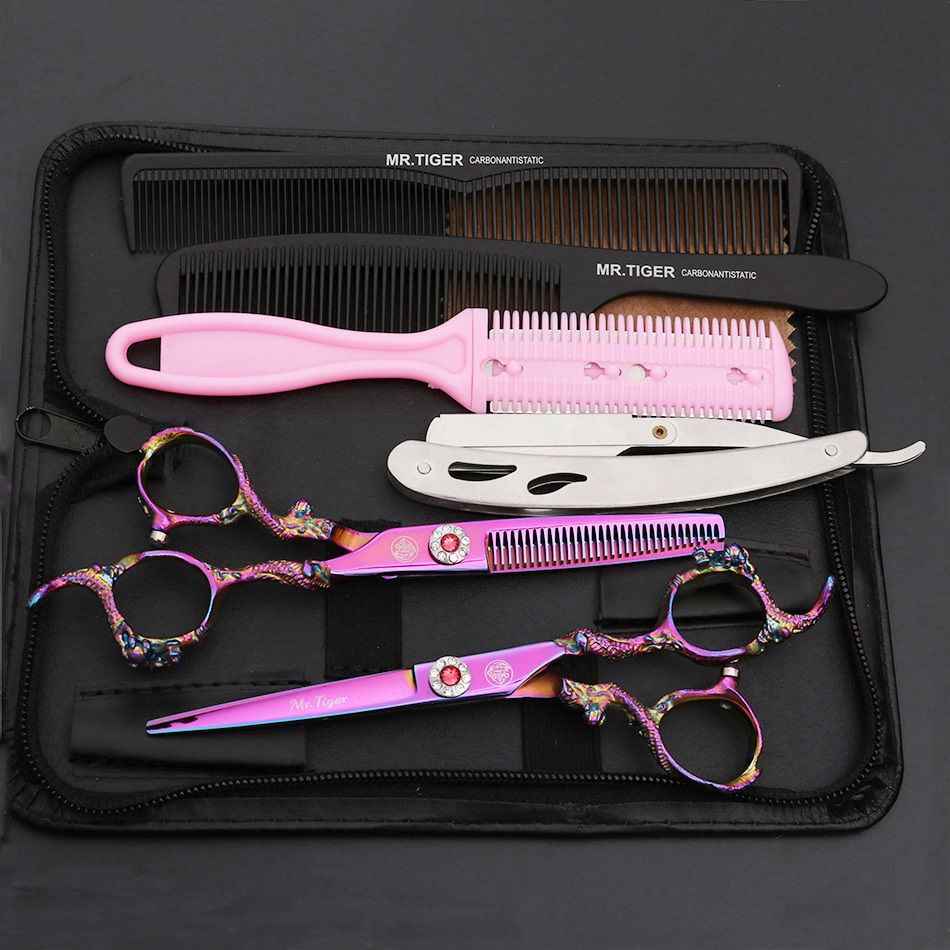 Scissors Shears Sharp Blade Professional Hair 55 60 Salon Cutting Barber Hairdressing 230906