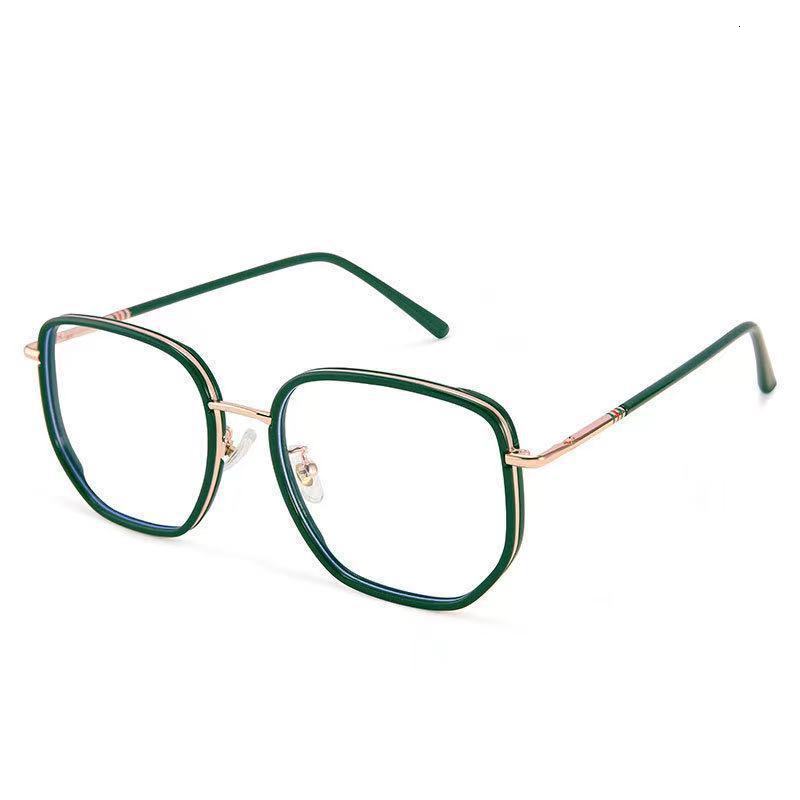 Sunglasses Frames Ultralight Blue Blocking Glasses Girl Retro Green Frame Plain Glasses Blue Light Bezel Transparent Eyewear Glasses for Women 230907
