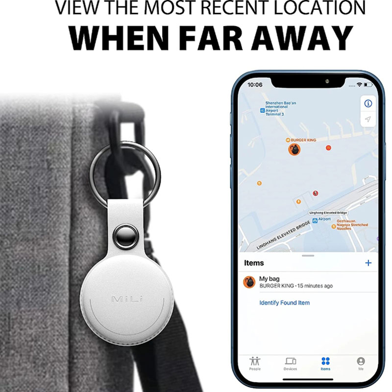 Militag Key Finder Item Finders MFi Certified Bluetooth GPS Cat Dog Locator Tracker Anti-loss Device Works with Apple Find My
