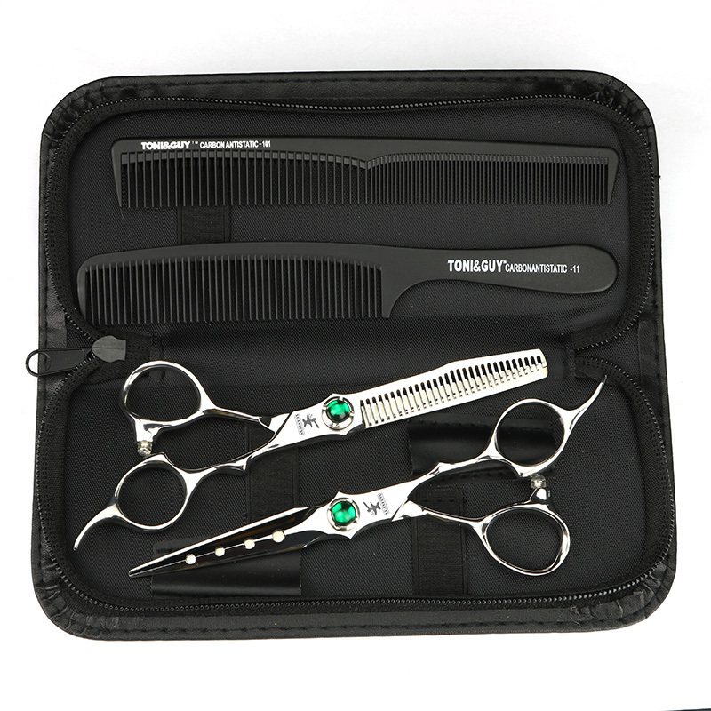 Scissors Shears VG10 Steel 6inch Professional Hair Barber Cutting and Thinning Set 230906