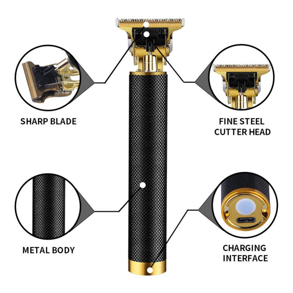 Electric Shavers Professional Hair Cutting Machine Vintage T9 Clipper USB Rechargeable Man Shaver Trimmer For Men's Barber Gift 230906