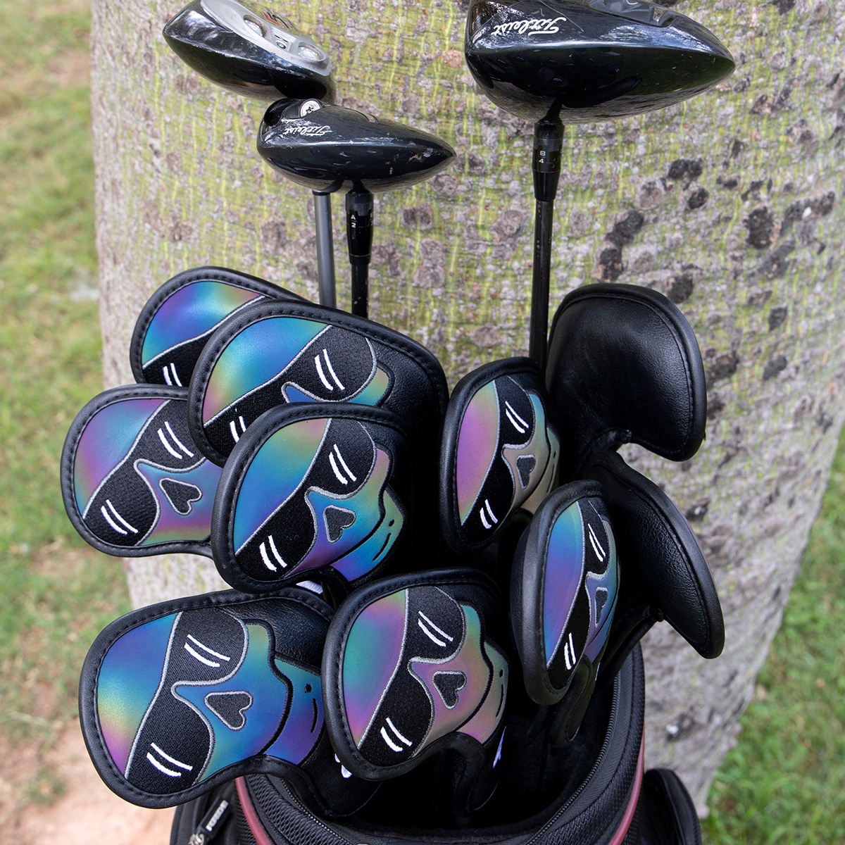 Other Golf Products Gradients Sunglasses Golf Iron Head Covers Iron Headovers Wedges Covers 4-9 ASPX 10pcs with Black Color 230907