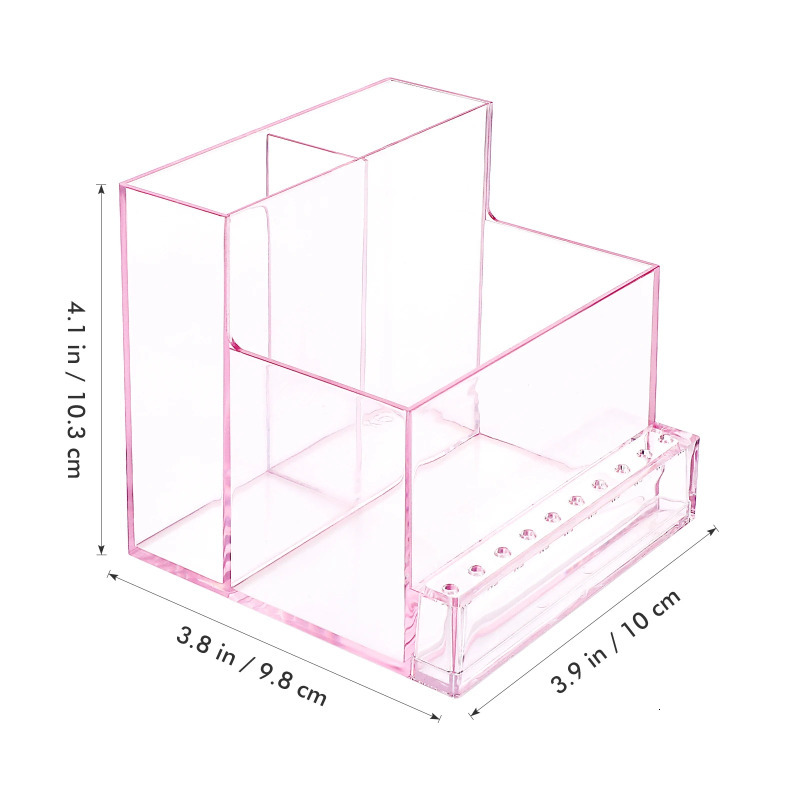 Nail Manicure Set Nail Drill Bits Storage Box Manicure Tools Professional Holder Nail Drill Bit Organizer Bits Stand Display Polish Grinder Box 230809