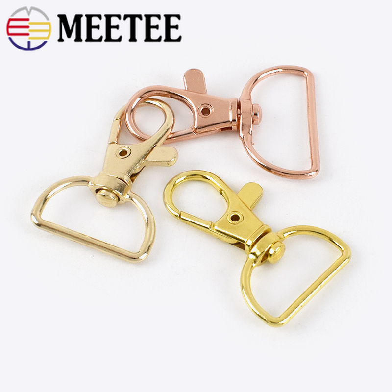 Buckles 1020Pcs 20mm25mm Metal Lobster Clasp Clip Snap Hook Swivel Trigger Carabiner Bag Buckles Handbags Strap Webbing Hang Buckle 230907