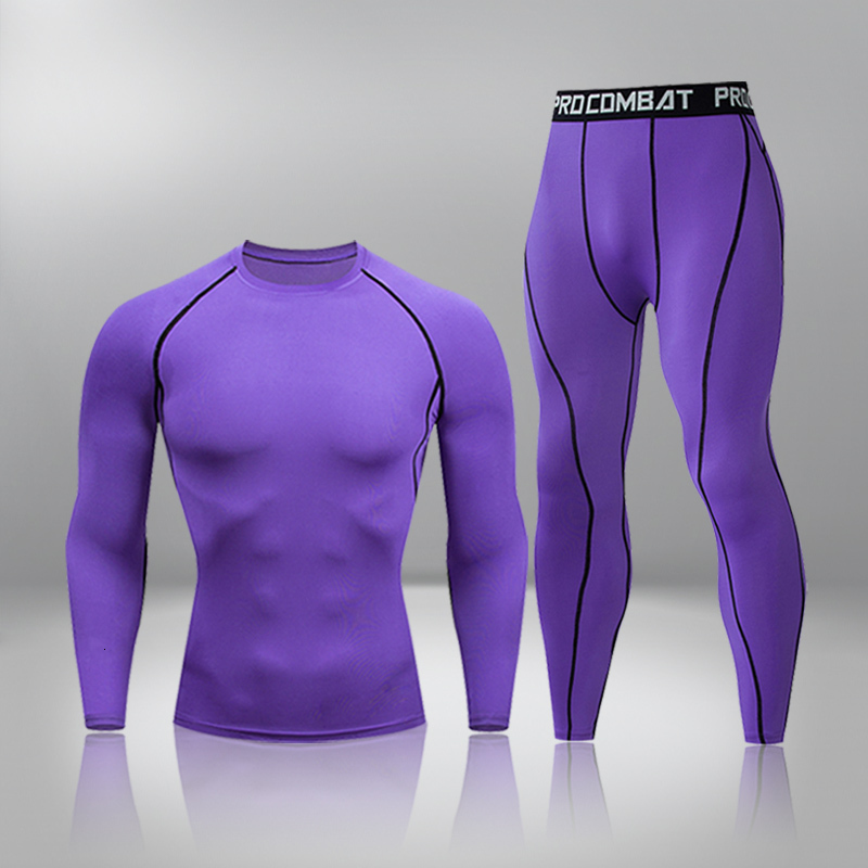 Men's Thermal Underwear Winter Thermal Underwear Men Warm First Layer Man Undrewear Set Compression Quick Drying Second Skin Long Johns Sport 2 S