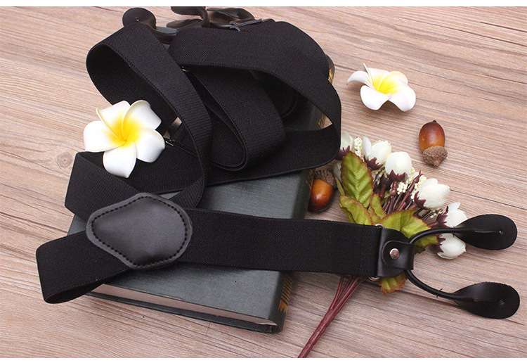Suspenders Man's Suspenders Real Leather 6 Button Brace Strap Fashion suspensorio Adjustable Ligas Tirantes 3.5*120cm without box 230907