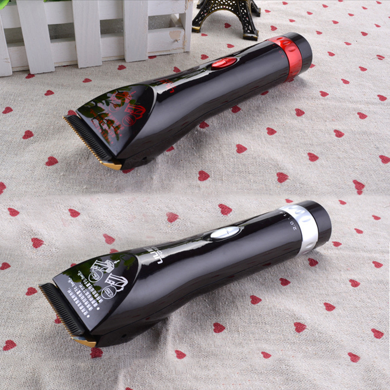 Electric Shavers 110240V Professional Hair Clippers Black Ceramic Blade Trimer with comb Cutting Machine for salonhome 230906