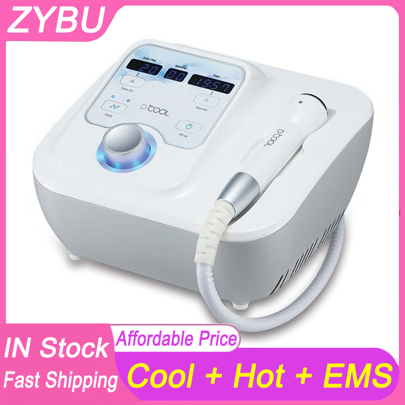 New Face Slimming Dcool Cryotherapy Portable Cool Hot EMS Skin Lifting Tightening Anti Puffiness Facial Electroporation Anti-aging Skin Rejuvenation R