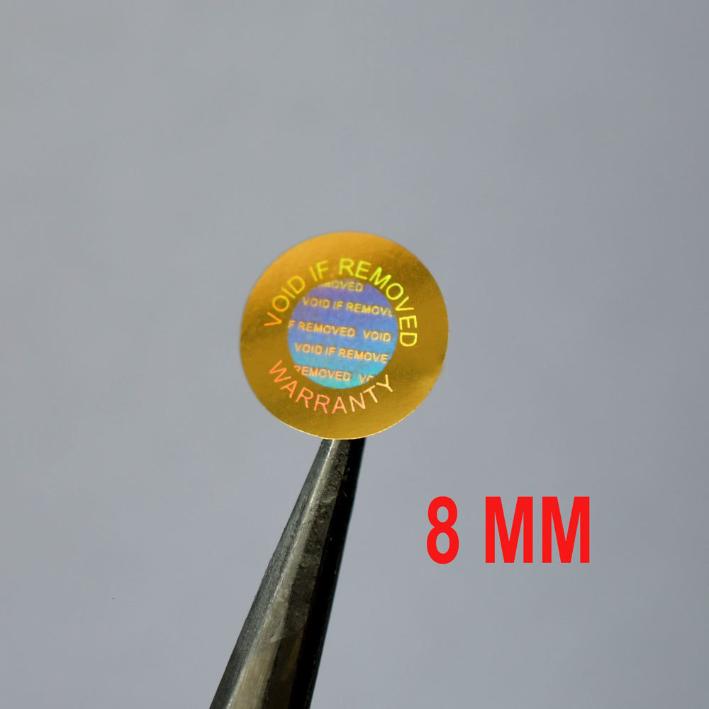 Other Decorative Stickers phone repair VOID IF REMOVED Warranty 8mm small security Hologram for onetime use 230907