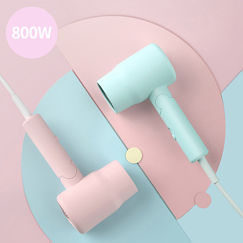 Other Massage Items Mini Travel Hair Dryer 800W Compact Folding Handle Blow with 3 Heat Settings 2 Speed Quiet Drying 230906