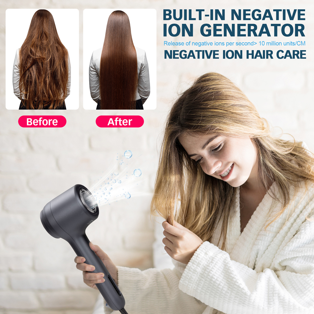 Other Massage Items CHIGNON Hair Dryer 1400W High Speed Smart Leafless Household Ionic Blow Dryers Low Noise Constant Temperature Technology 230906