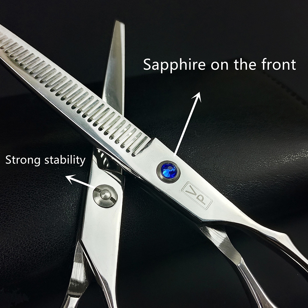 Scissors Shears Professional Hairdressing Haircut 6 Inch 440C Barber Shop Hairdresser's Cutting Thinning Tools High Quality Salon Set 230906