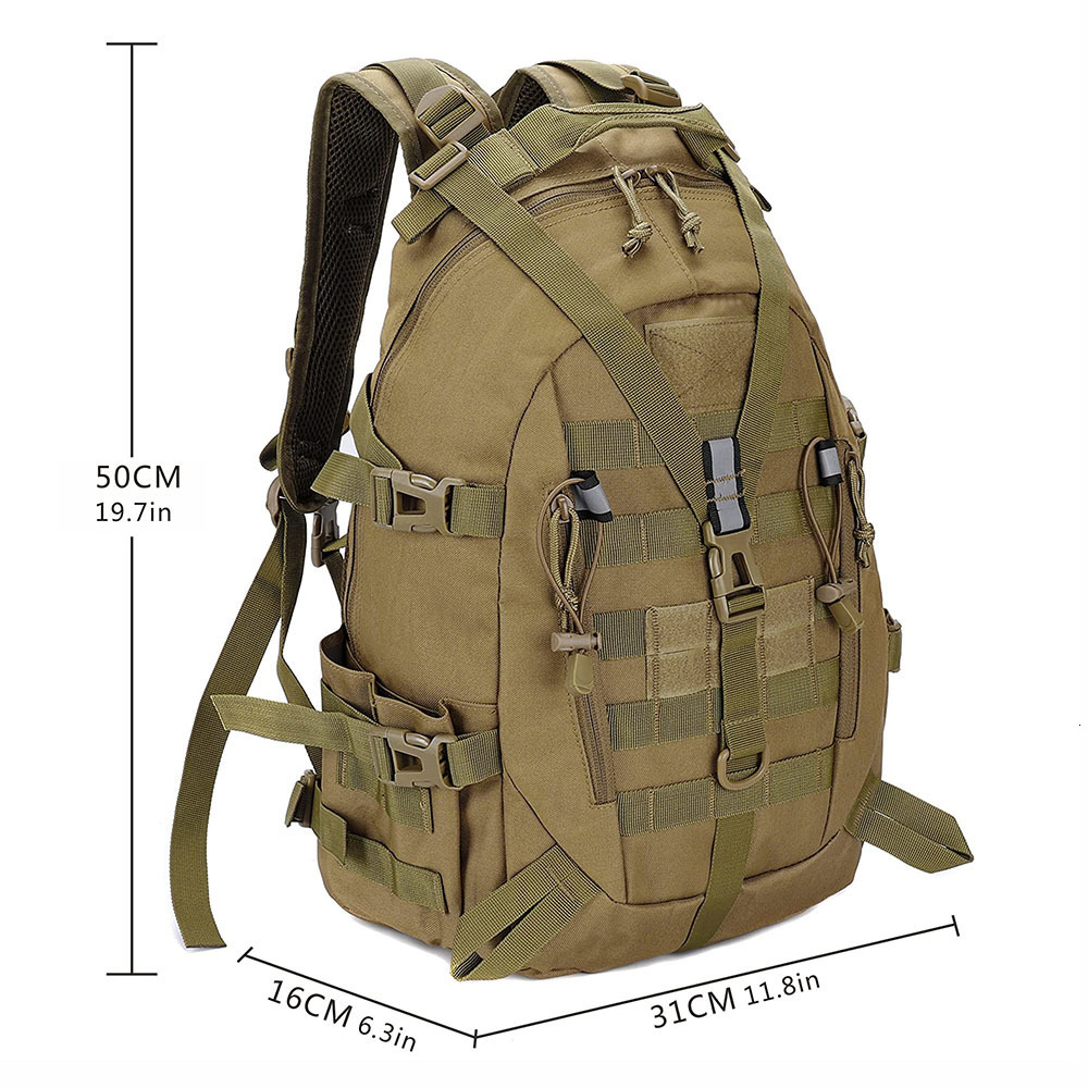 Backpack 40L Tactical Backpack Sports Outdoor Travel Backpack Hiking Mountaineering Camouflage Military Backpack Large Capacity Backpack 230907