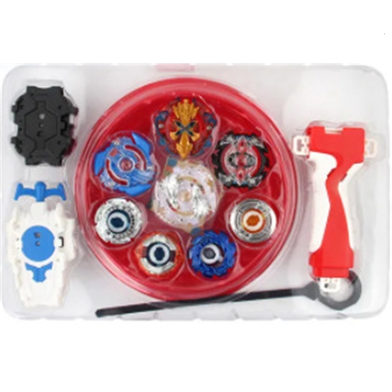 Spinning Top Beyblade Explosion Set Toy Disc 4 in 1 Combination Handle Launcher Children s Gift 230906