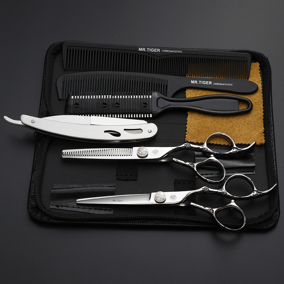 Scissors Shears Sharp Blade Professional Hair 55 60 Salon Cutting Barber Hairdressing 230906