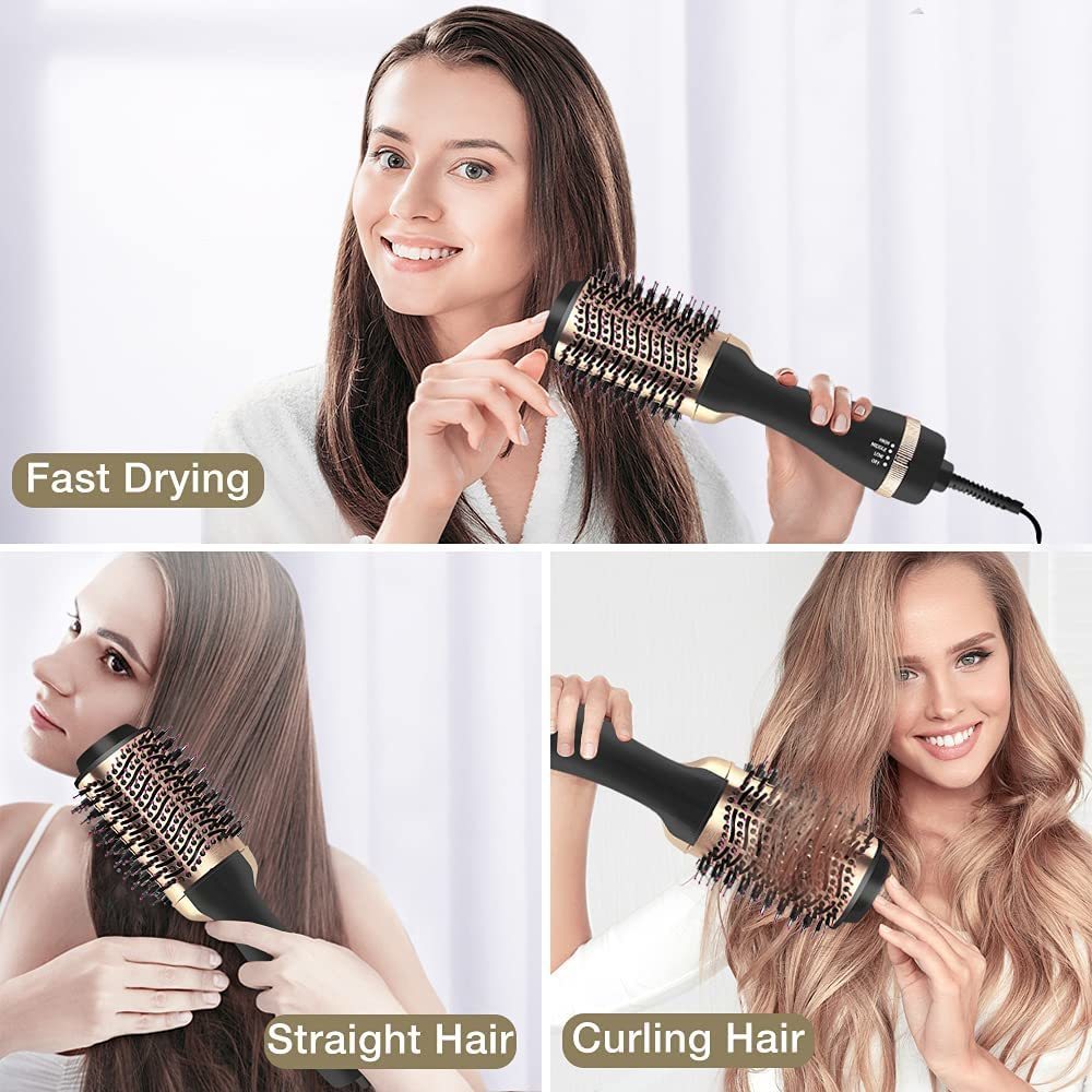 Hair Dryers 3 In 1 Adjustable Air Comb Profissional Wet And Dry Dryer Electric Straight Curly Styling Tool Smoothing Brush 230906