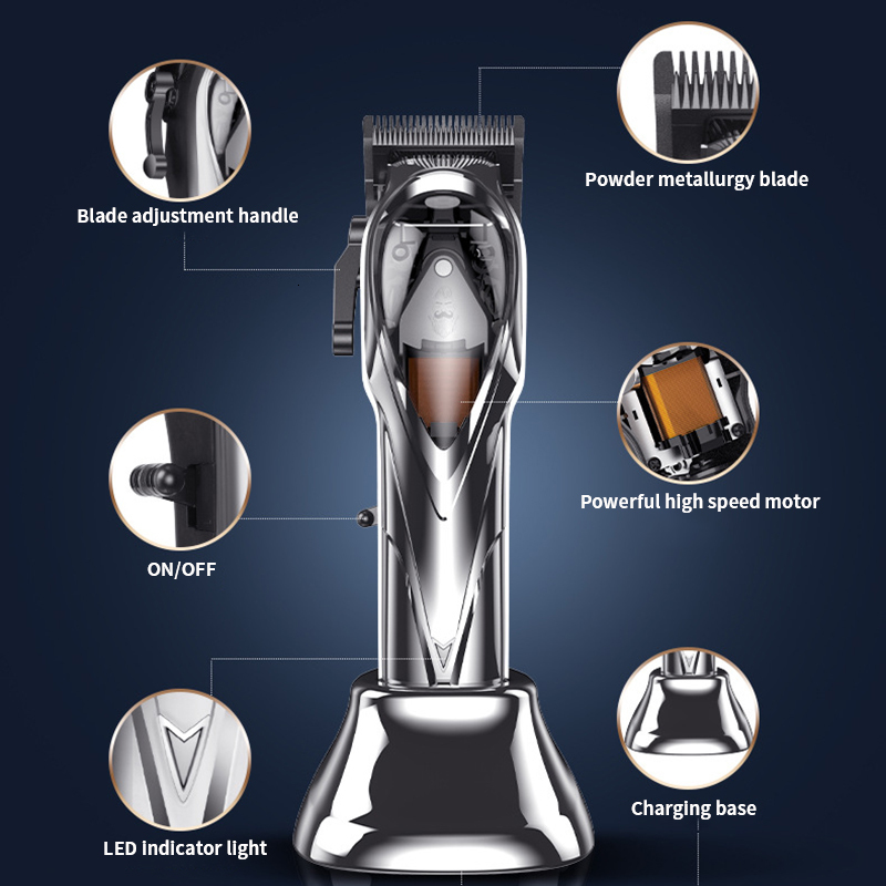 Electric Shavers Professional Hair Clipper Rechargeable Trimmer For Men Shaver Beard Cutting Machine Barber Cut 230906
