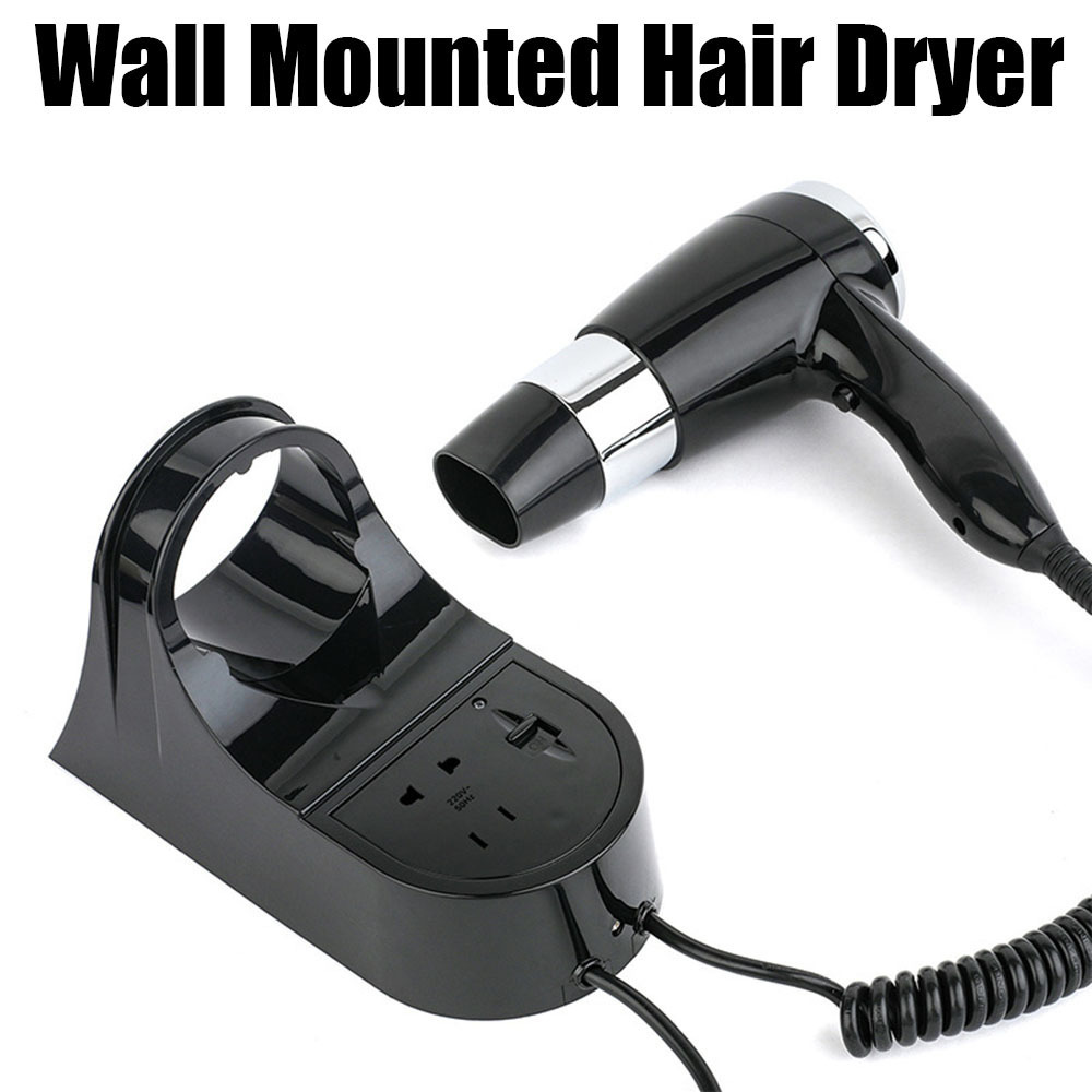 Other Massage Items 1600W Wallmounted Hair Dryer for el with Switch Blower Strong Wind Bathroom Toilet Homestay Hairdryer Household Drying Tools 23090