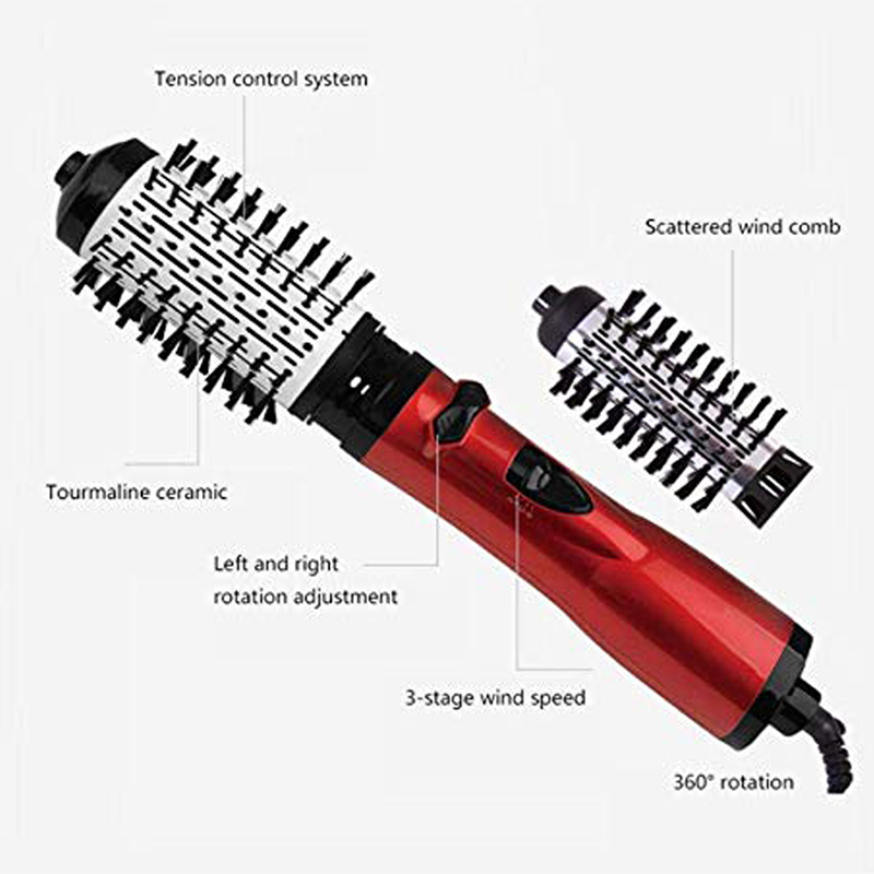 Hair Dryers Electric Straighter Comb 3 in 1 Multifunction Negative Ion Dryer and Volumizer Curler Brush Wet And Dry Use 230906
