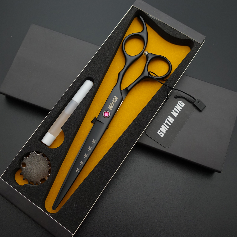 Scissors Shears SMITH KING 7 inch Professional Hairdressing scissors 7"Cutting styling scissorsshearsgift boxkits 230906