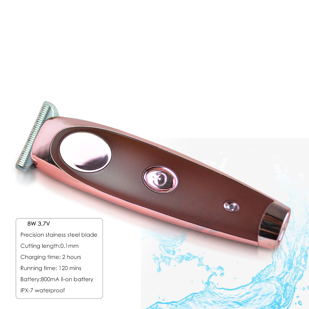 Electric Shavers 100240V Waterproof Professional Balding Hair clipper Trimmer cutting Machine 01mm Steel Blade Beard trimer 230906