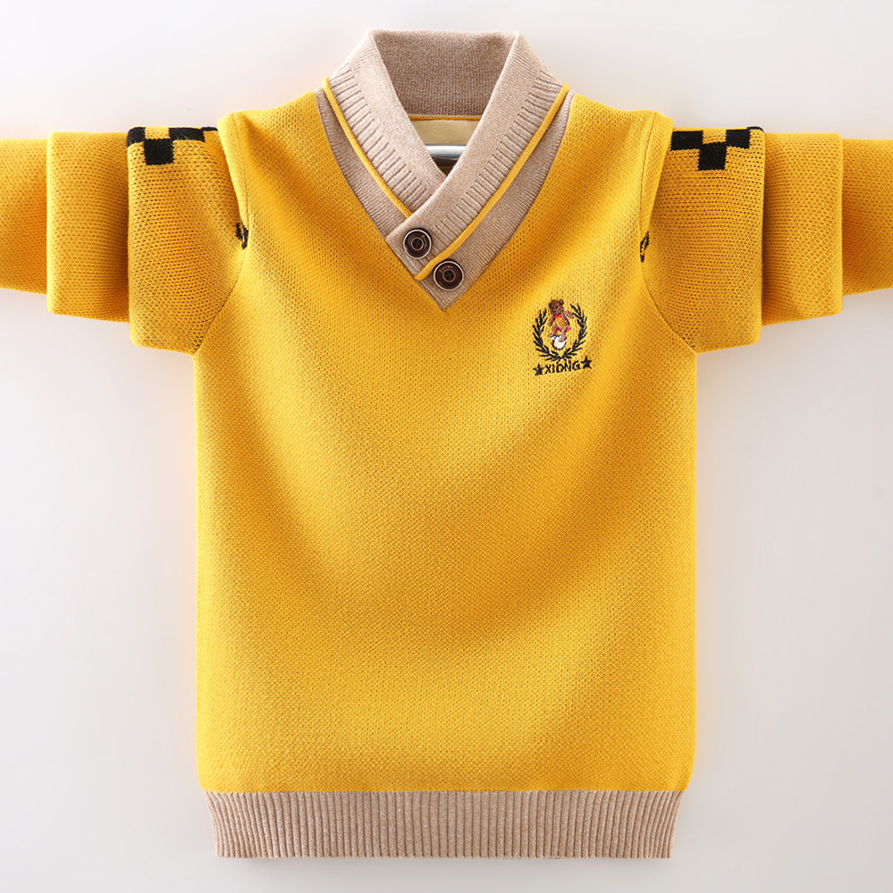 Pullover Cotton Clothing Children s Sweater Keep Warm in Winter Knitted Boys Clothes 230906