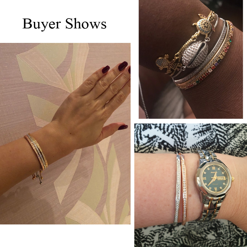 Adjustable Bracelet Bangle for Women Captivate Bar Slider Rose Gold Color Jewelry Pulseira Feminia designer bracelet women luxury jewelry gold mens br - view 5