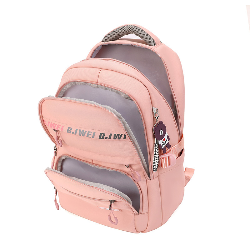 Backpacks Girl School Backpack Youth Large Capacity Backpacks Nylon Schoolbag Daypack Multi Pockets Casual Rucksack Travel Bag 230906
