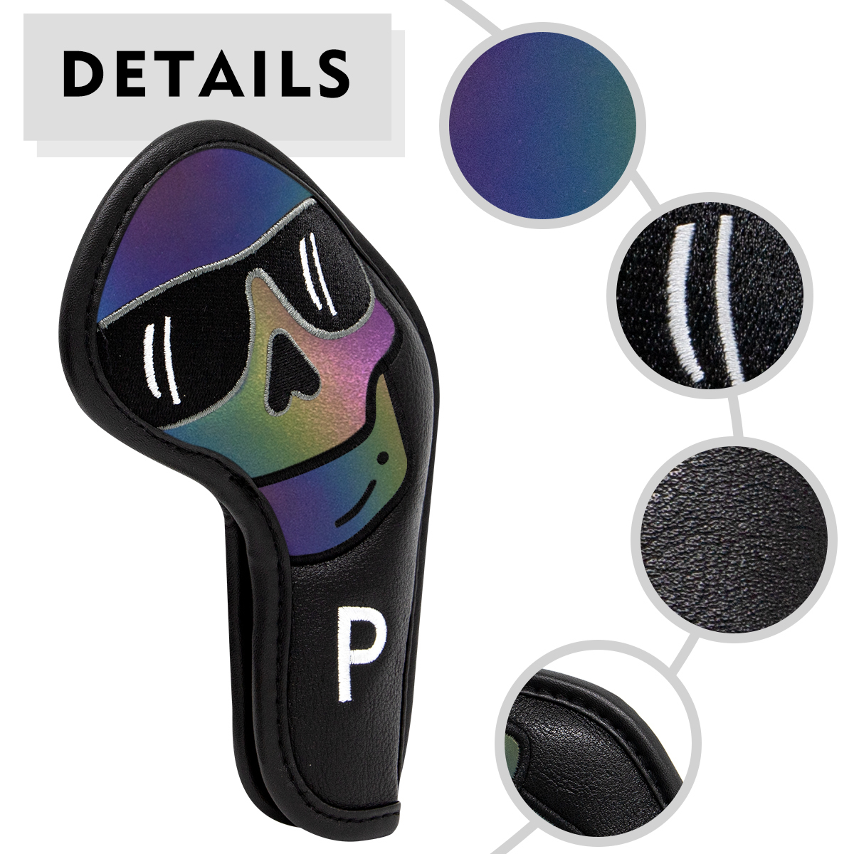 Other Golf Products Gradients Sunglasses Golf Iron Head Covers Iron Headovers Wedges Covers 4-9 ASPX 10pcs with Black Color 230907