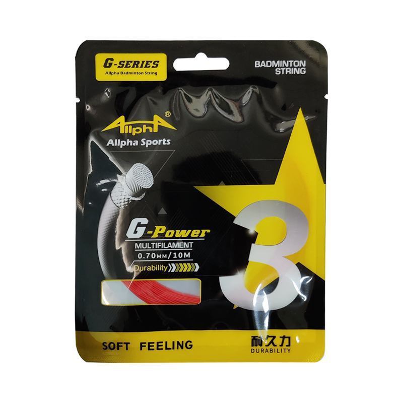 Badminton Sets Allpha 10Pcs Badminton String 0.7mm High Polymer Multiflament Badminton Racket String Net 2428 Pounds Shuttlecock Net 230907