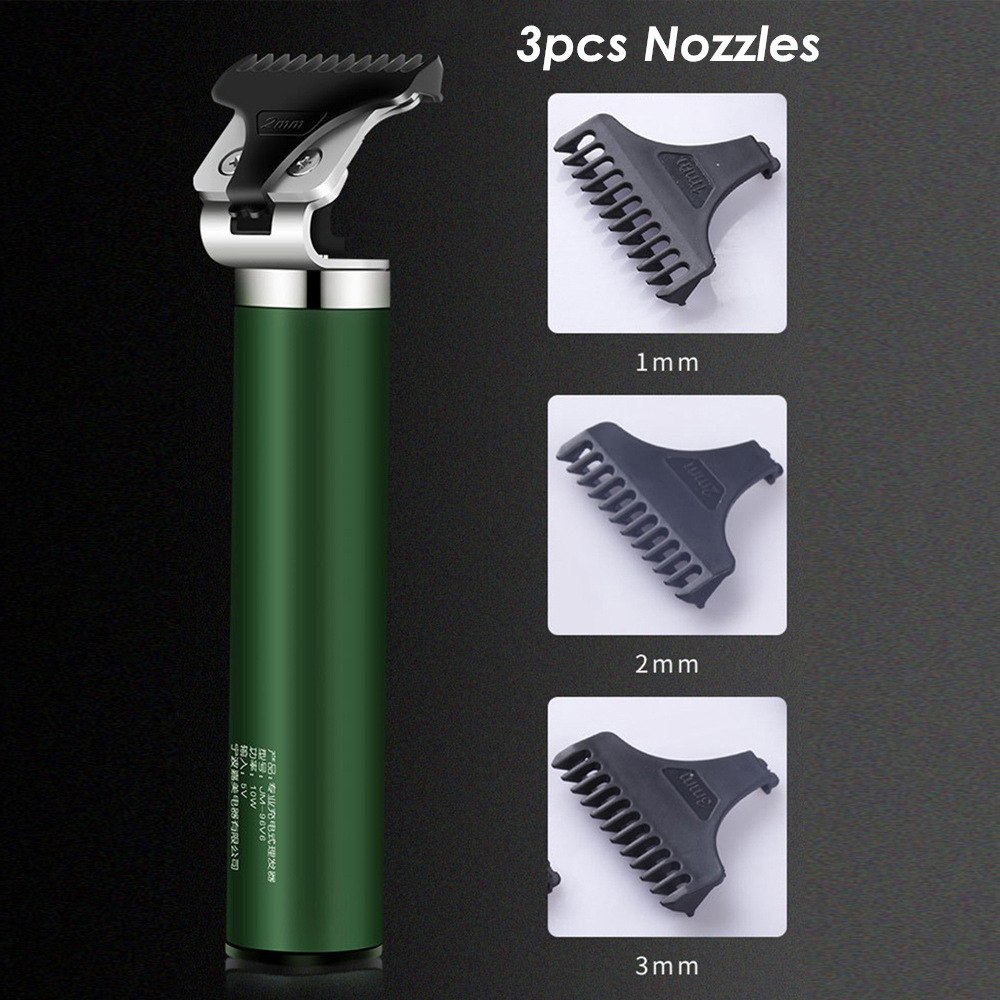 Electric Shavers Professional USB Rechargeable Hair Clipper Trimmer Beard Shaving Machine 0mm Men Barber Haircut Tool 18650 Lithium 230906