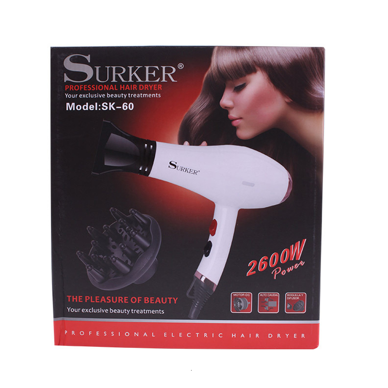 Other Massage Items Surker electric hair dryer SK60 UNfoldable handle 2600W power cold air Negative ion constant temperature 230906