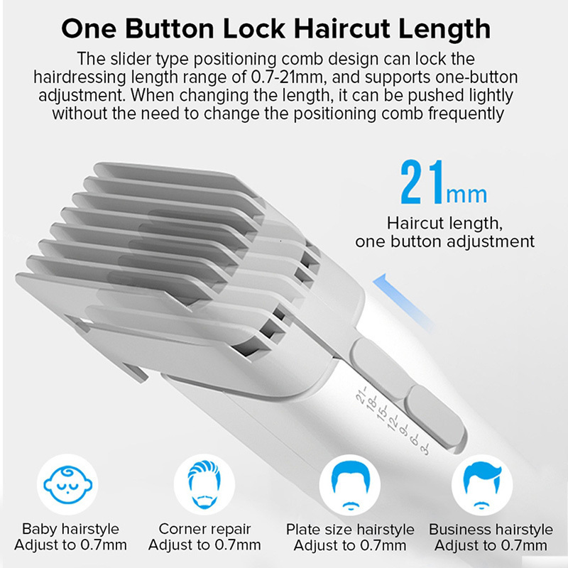 Electric Shavers ENCHEN Boost Hair Trimmer For Men Kids Cordless USB Rechargeable Clipper Cutter Machine With Adjustable Comb 230906