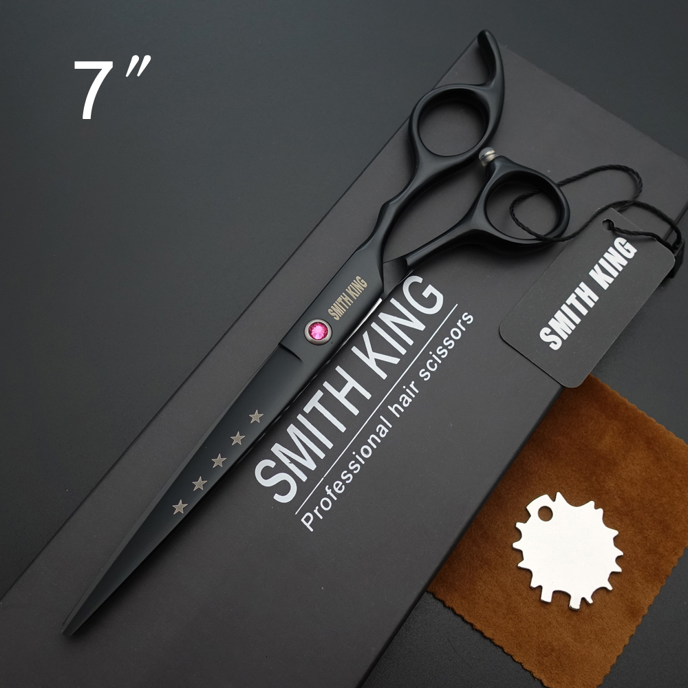 Scissors Shears SMITH KING 7 inch Professional Hairdressing scissors 7"Cutting styling scissorsshearsgift boxkits 230906
