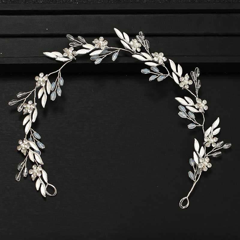 Wedding Hair Jewelry Wedding Crystal Flower Headband Tiara Hairband For Women Bride Queen Party Wedding Bridal Hair Accessories Jewelry Band Gift 2309