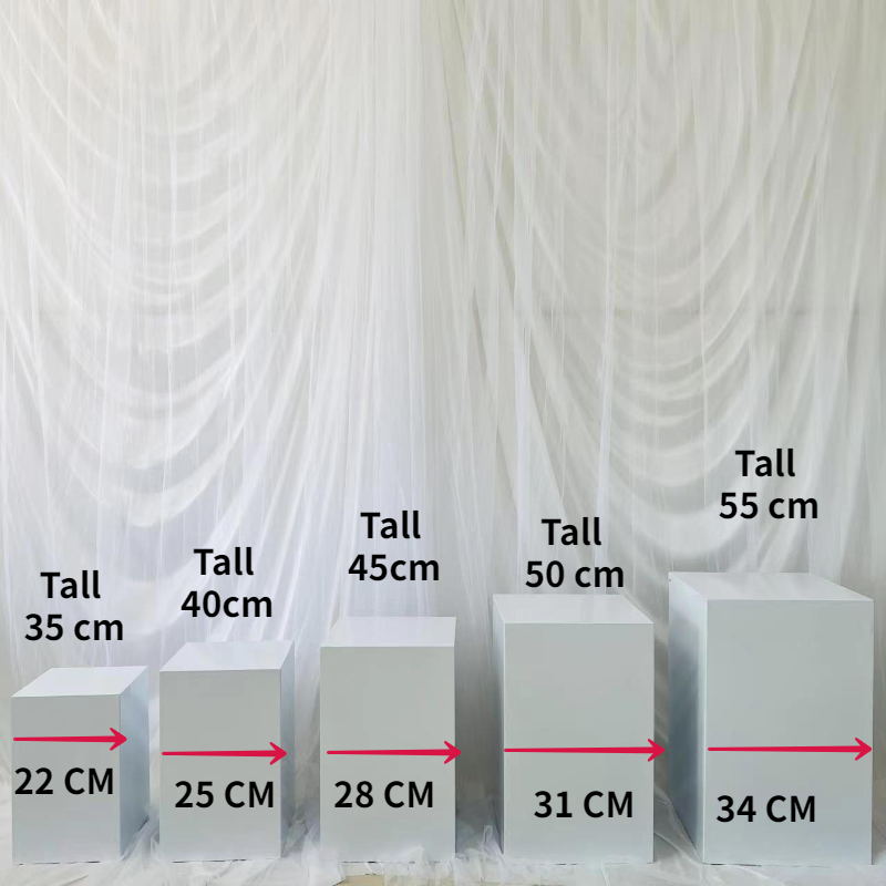 8PCS Wedding Table Centerpieces Decoration Business Meeting Buffet Cake Holder Event Ladder Dessert Stand Candy Bar Window Display Column Tea Break Pa