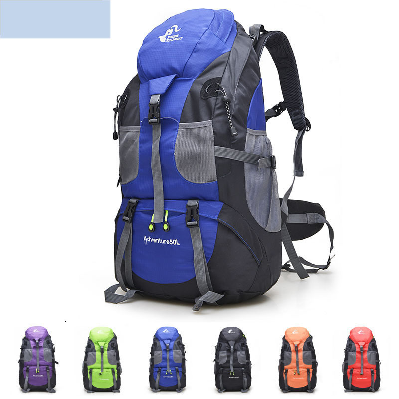 Backpack 50L Outdoor Travel Backpack Men's Women's Camping Hiking Rucksack Sports Ultralight Polyester Mountaineering Bag 230907