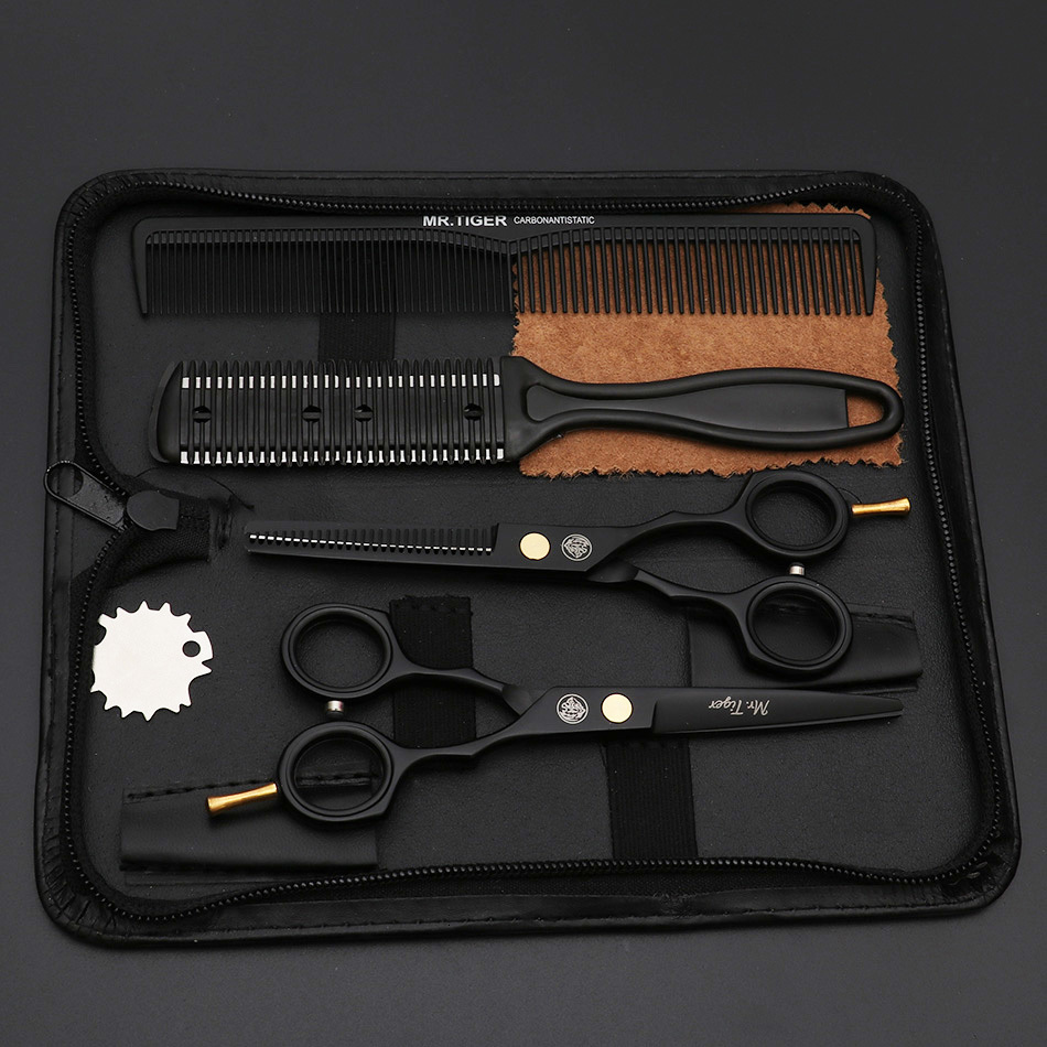 Scissors Shears Japan 440C 55 60 Hair Professional Hairdressing Cutting Thinning Barber Salon 2023 230906