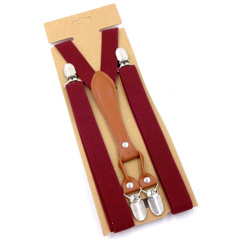 Suspenders Fashion Suspenders Men Women Adult Leather Trimmed End Y Back Adjustable Elastic Trouser Braces Strap Belt Wedding Party 230907