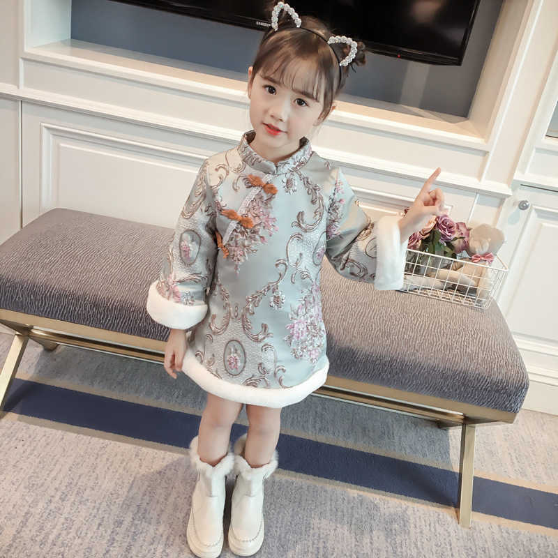 Down Coat Children's Winter Down Jackets Kids Thick Down Coat Baby Jacket For Girls Chinese Style New Year Girls Outerwear 2 4 5 6 7 R230905