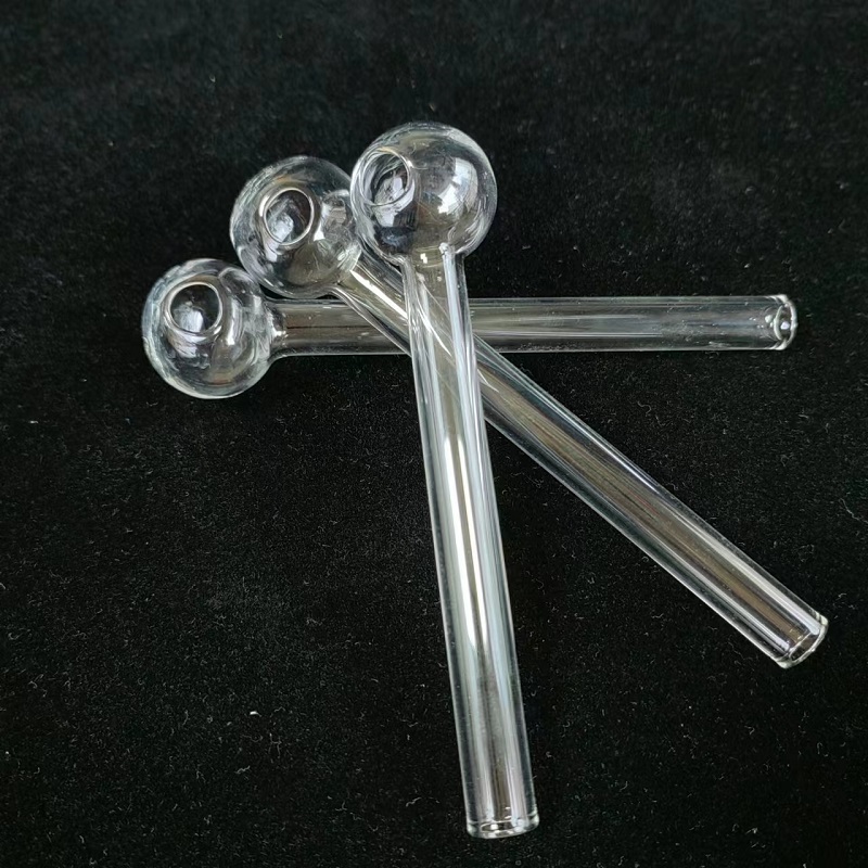 4 Inch Bigger Glass Oil Burner Great Pyrex Thick Clear Tube Glass Oil Burning Pipe Smoking Water Hand Pipe Tobacco