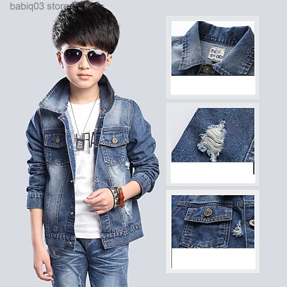 Clothing Sets Fashion Autumn Clothing Kids Jackets Baby Boys and Girls Jackets Kid Casual New Boys Coats Denim Jackets Kids Jeans Outwear T230907