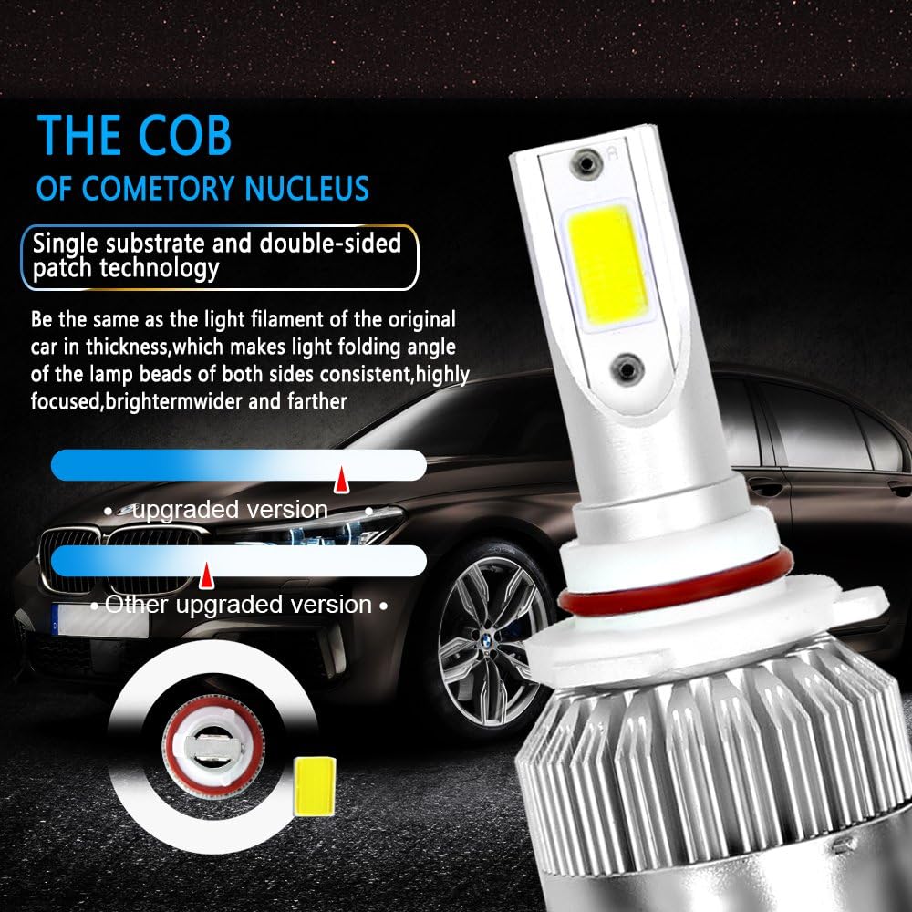 LED Headlight Conversion Kit All In One 72W 7600LM C6 Headlight Bulbs for car H4/H7/H8/H9/H11/H13/9004/9005/9006/9007/9012 Auto Headlamp 4300K 6000K 8