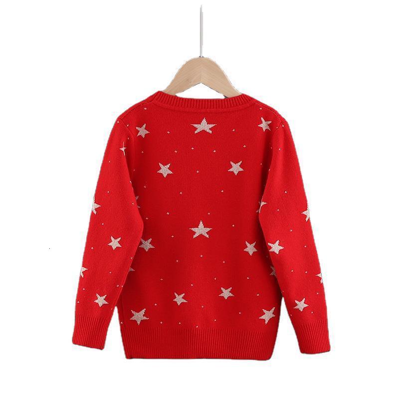 Pullover Ins Winter Girls Sweaters Star Sweater Knitwear Children Clothing 230906