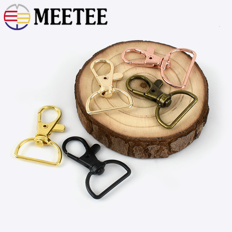 Buckles 1020Pcs 20mm25mm Metal Lobster Clasp Clip Snap Hook Swivel Trigger Carabiner Bag Buckles Handbags Strap Webbing Hang Buckle 230907