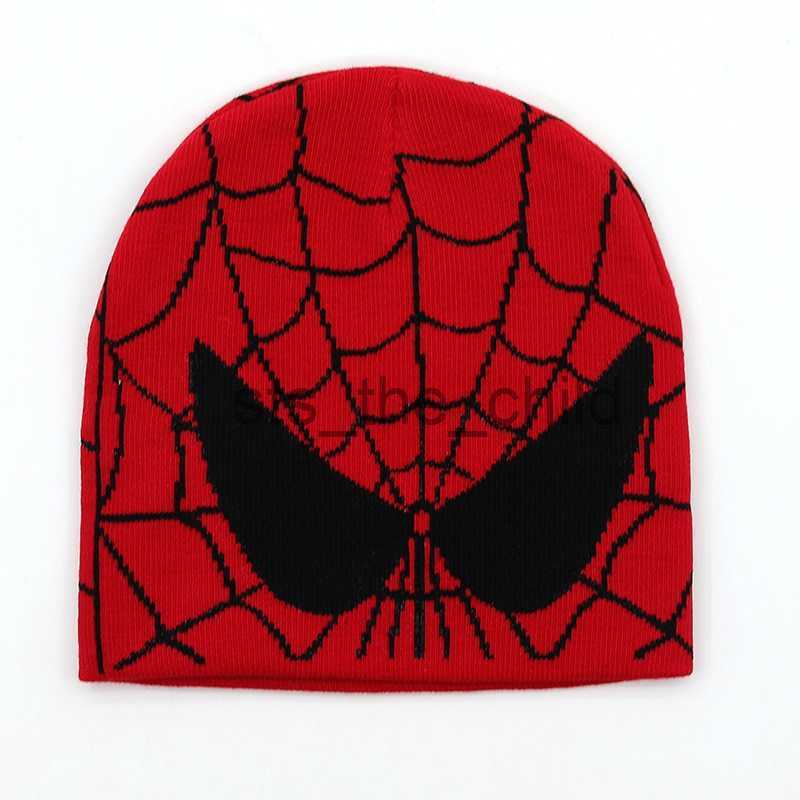 Beanie/Skull Caps New Cartoon Spider Embroidered Beanies Hat Men Winter Autunm Warm Knitted Bonnet Cap Soft Wool Skullies Beanies Caps Bonnet x0907