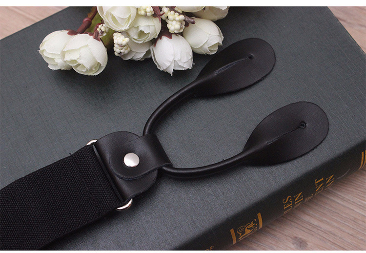 Suspenders Man's Suspenders Real Leather 6 Button Brace Strap Fashion suspensorio Adjustable Ligas Tirantes 3.5*120cm without box 230907