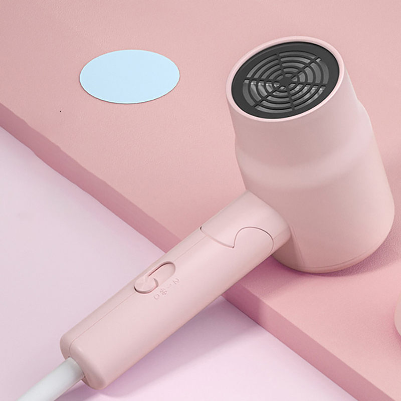 Other Massage Items Mini Travel Hair Dryer 800W Compact Folding Handle Blow with 3 Heat Settings 2 Speed Quiet Drying 230906