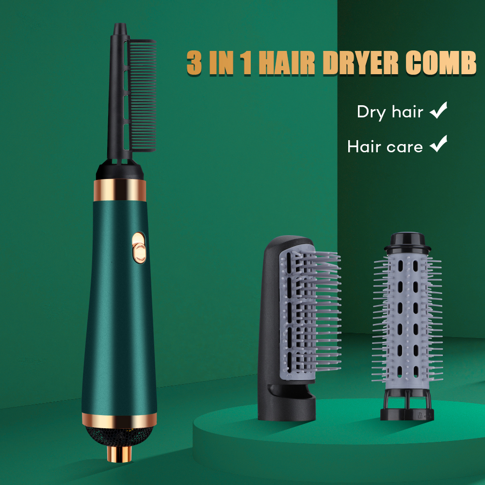 Hair Dryers 3 IN 1 Dryer Air Brush 1200w Curler Straightener Comb Curls One Step Styling Tools Electric Ion 230906