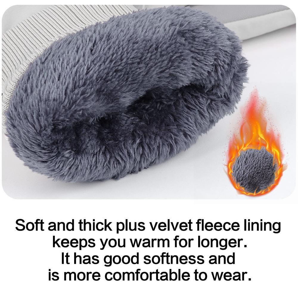 Ski Gloves Waterproof Ski Gloves Women Winter Touch Screen Snow Gloves Fleece Lined Warm Thermal Gloves for Snowboard Skiing Running Cycl 230907